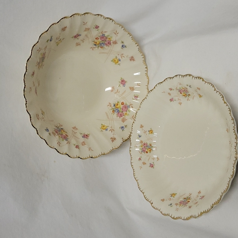 Limoges New PrincessVegetable Dish, Lot of 2